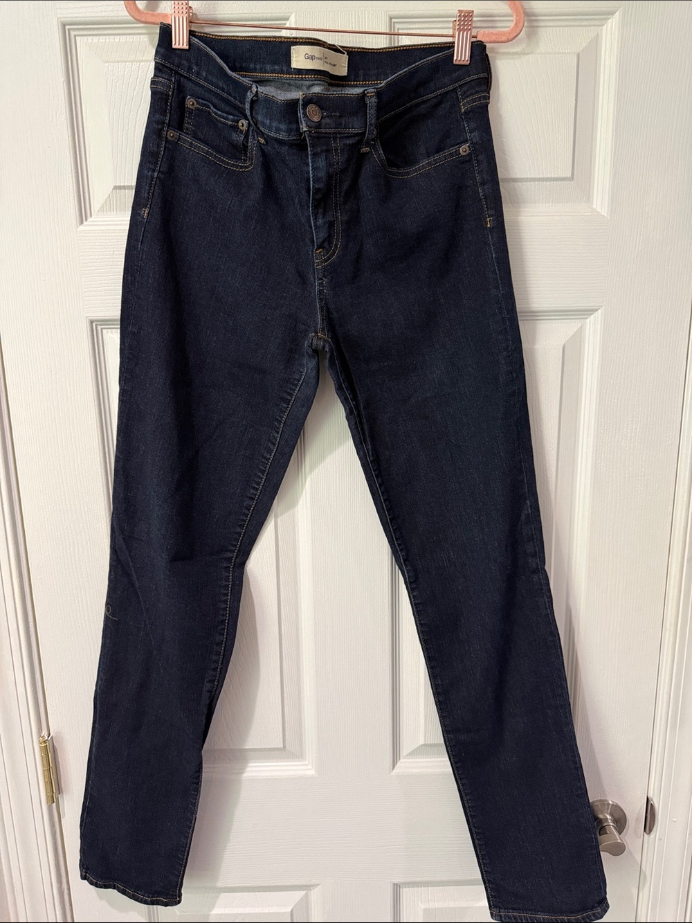 GAP Straight-Leg Dark Indigo Jeans